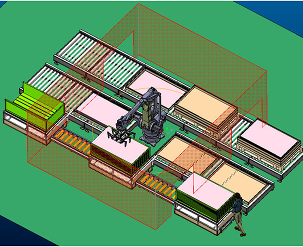 大尺寸片材裝箱碼垛解決方案